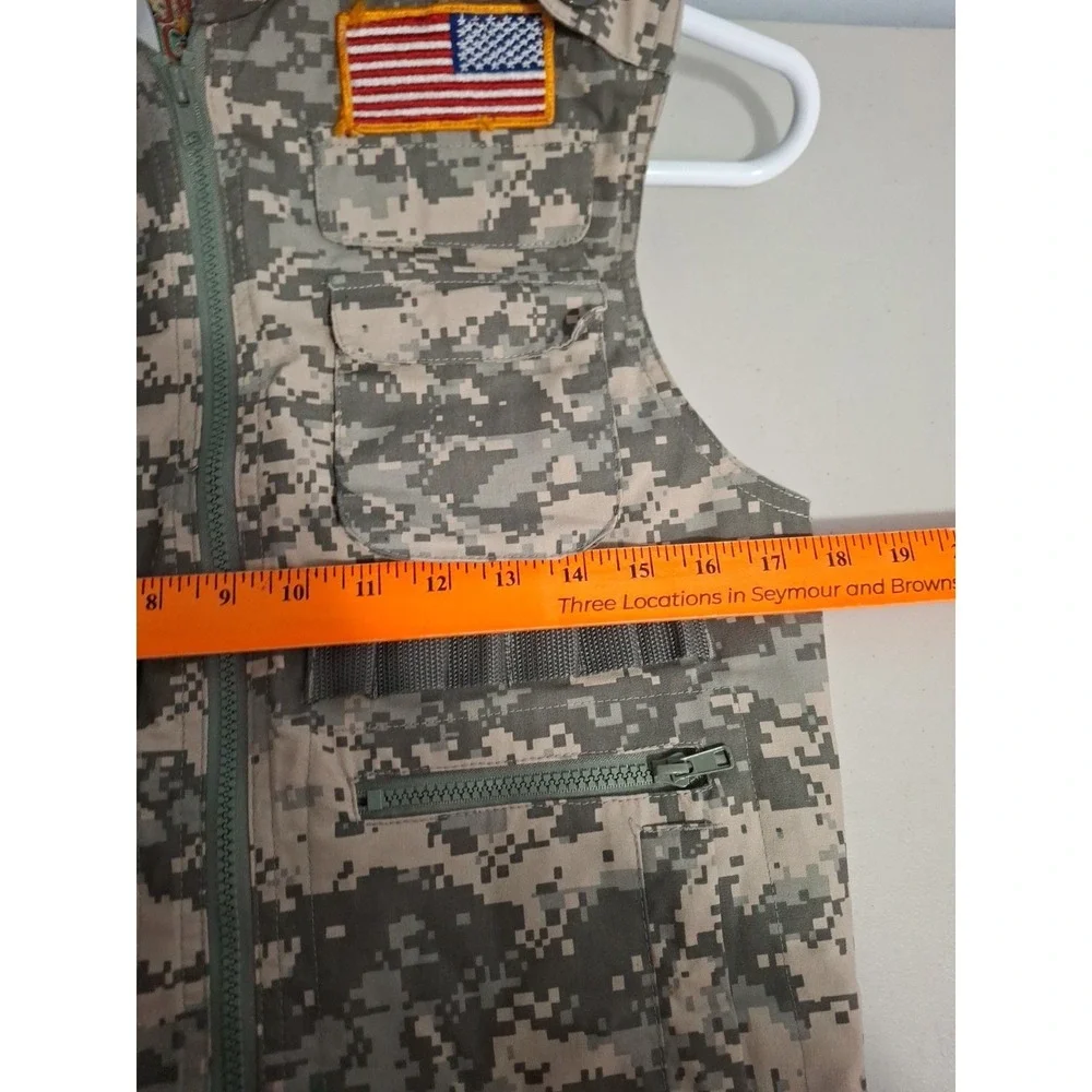 Rothco Jr GI Kids Medium Ranger Vest Multi Pocket Tactical‎ Army ACU DIGITAL